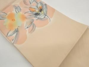 塩瀬抽象花葉模様名古屋帯